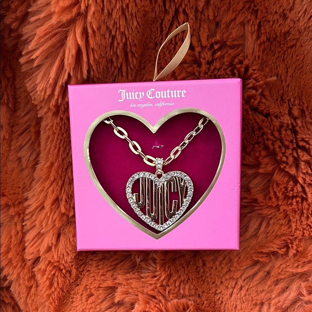Juicy Couture Gold Heart Pendant Necklace